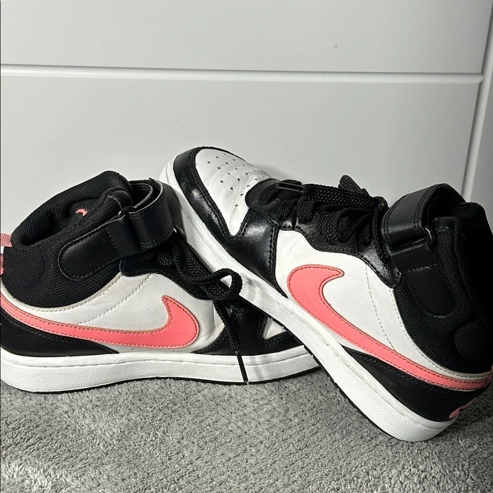 Nike Court Borough Mid 2 Black Sunset Pulse-White