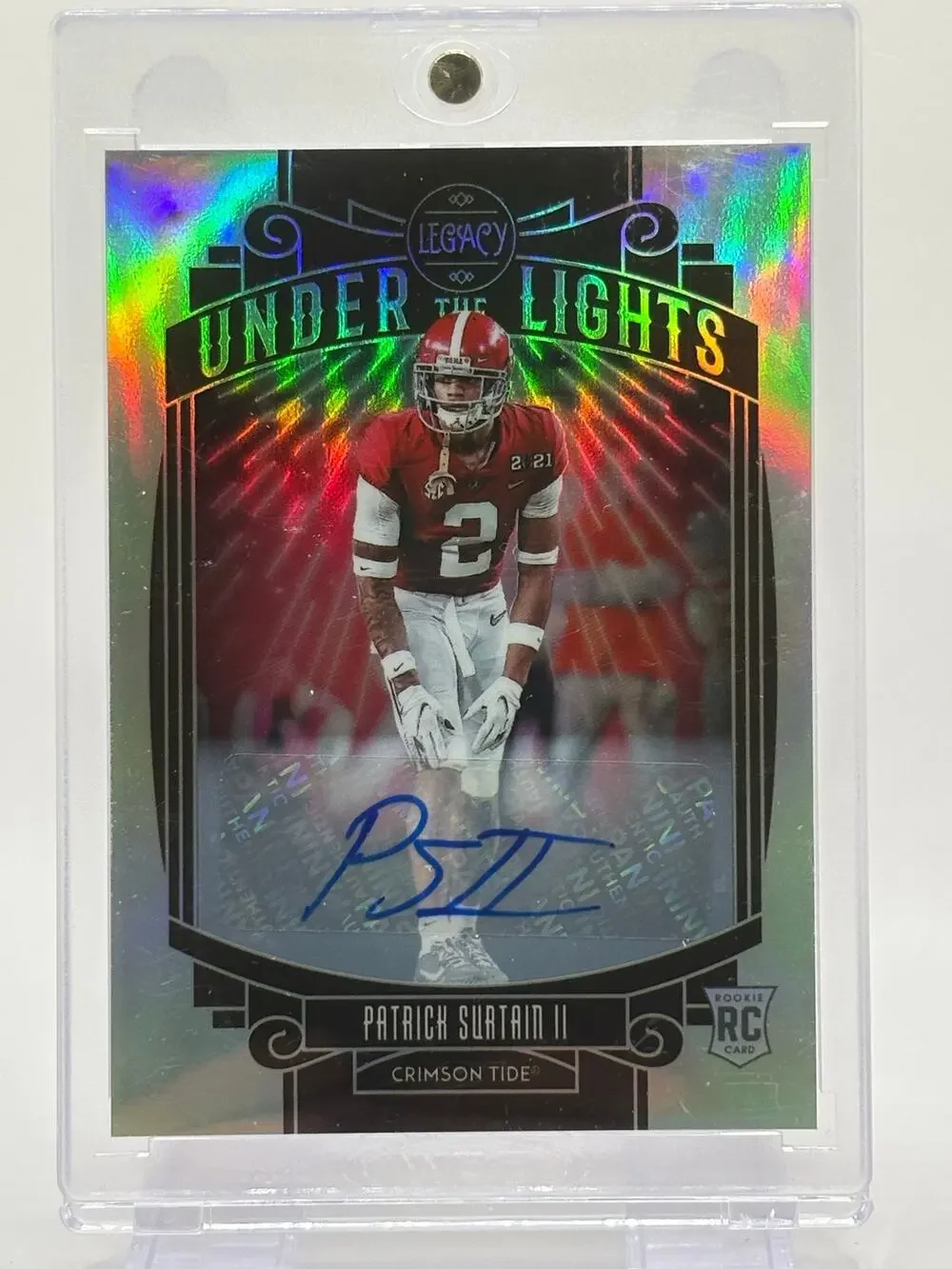 2021 Panini Legacy Under the Lights Patrick Surtain II Rookie Refractor Auto RC