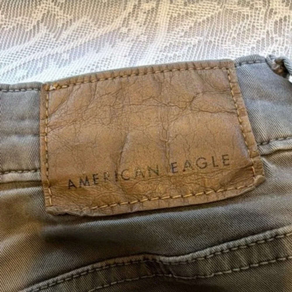 American Eagle Outfitters Men's Khaki Green Flex 34/30 Pants Work/Play