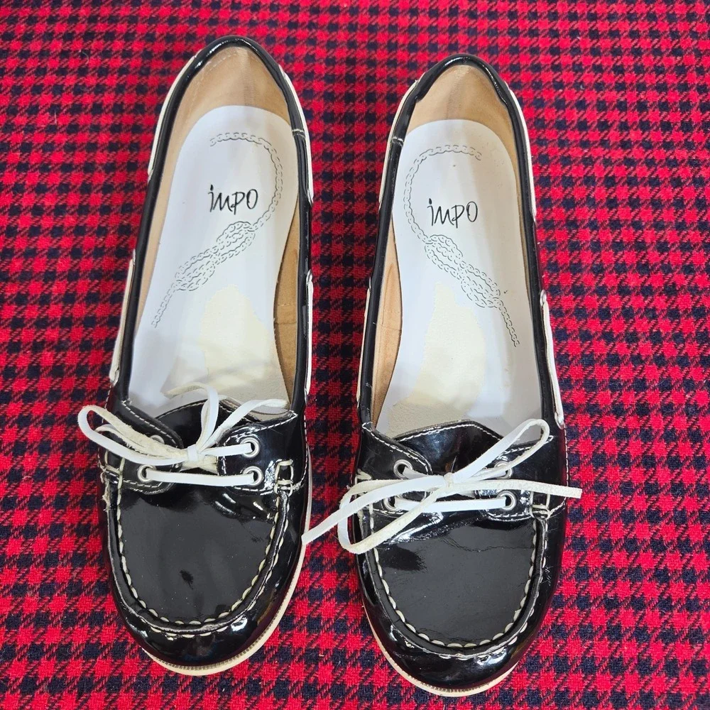 Impo Bay Breeze Boatshoe/Loafer Women's sz 7.5M Black