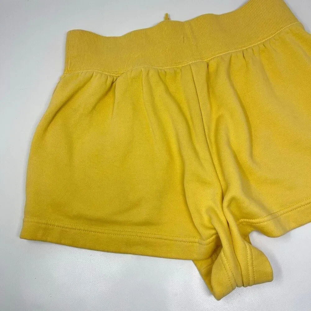 Nike Phoenix Fleece High Rise Shorts FD1409-795 Yellow Gold Women’s Size Medium