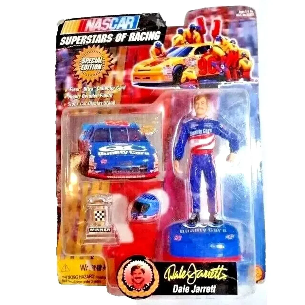 NASCAR Superstars of Racing DALE JARRETT Action Figure Collector Card 1977 Gift