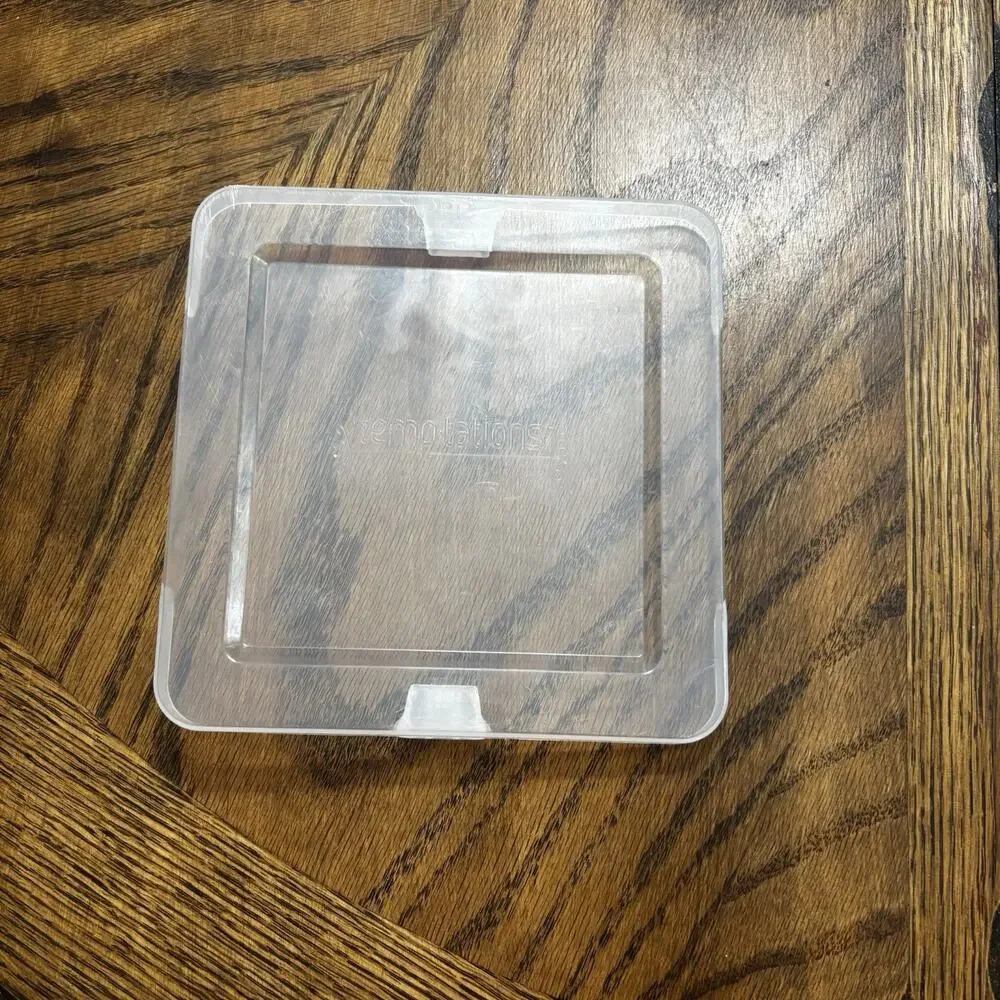 Temptations by Tara Plastic Replacement LID ONLY for Square Dish 6.5” Old World