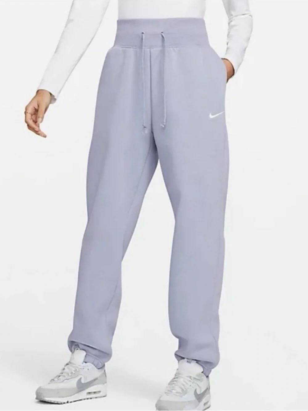 Nike Lavender Phoenix Oversized High Rise Joggers ~ XL