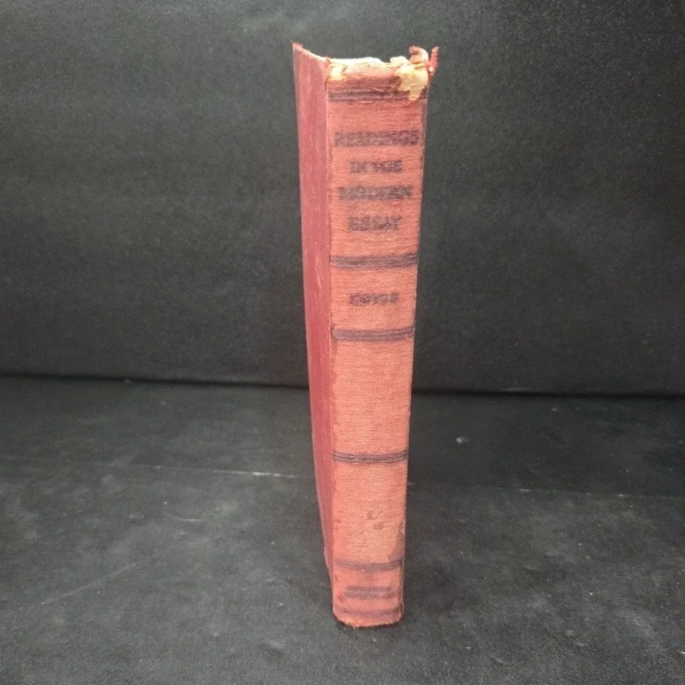 Readings in the Modern Essay 1933 Edward S Noyes Houghton Mifflin Hardcover Book