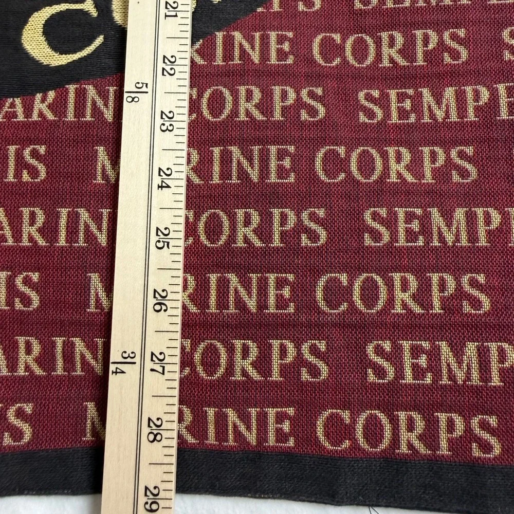 US Marine Corps Semper Fidelis Woven Wall Hanging Tapestry Pure Country Weavers