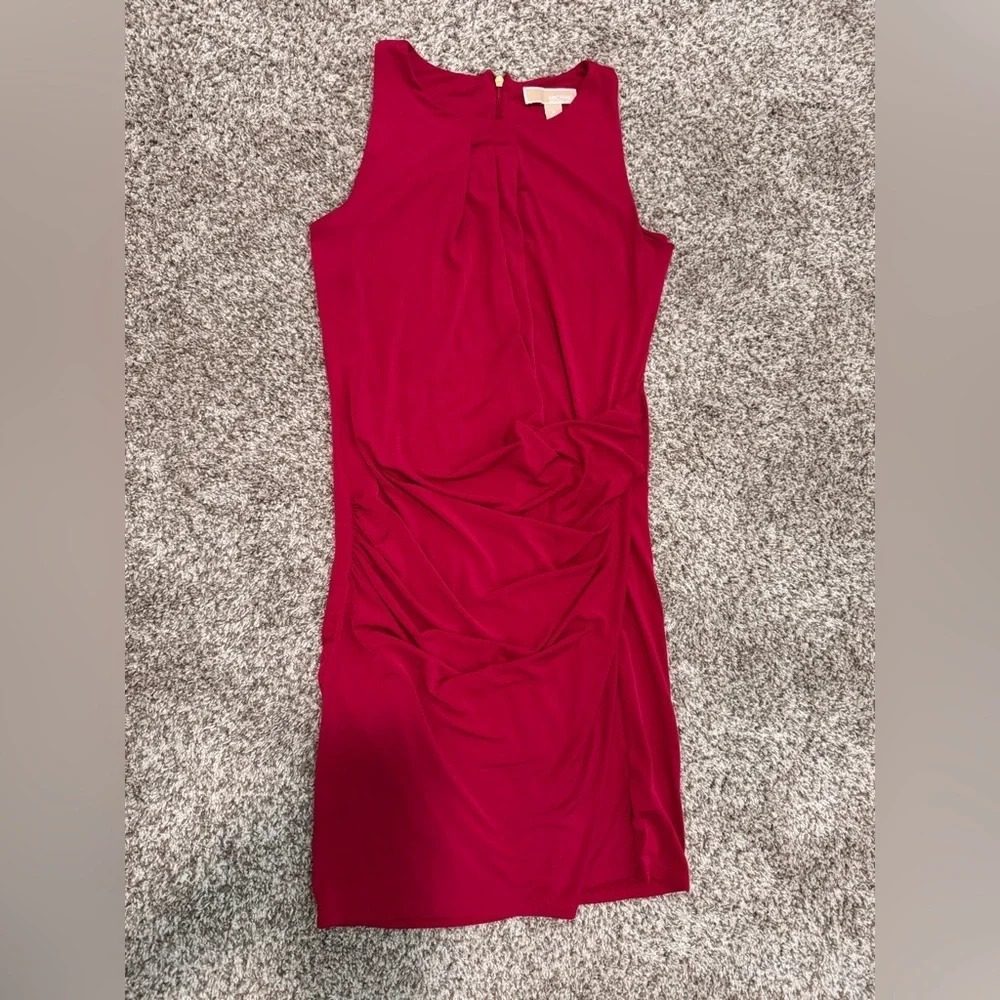 Michael Kors Red Mini Sleeveless Dress Size M