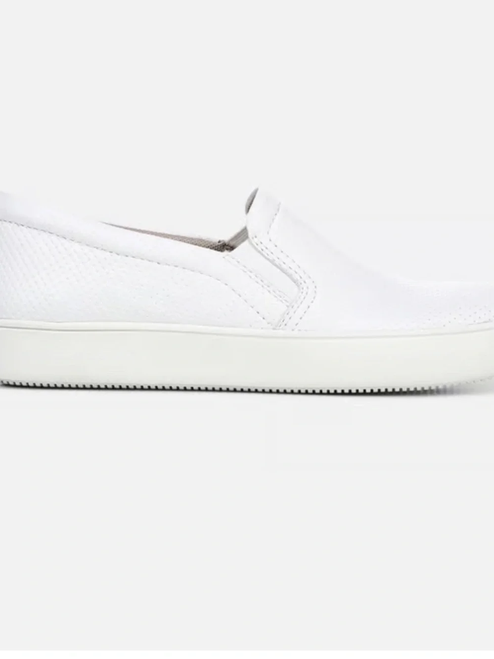 Naturalizer Marianne slip on sneaker, white leather, size 10