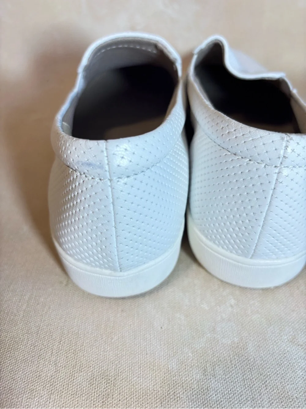 Naturalizer Marianne slip on sneaker, white leather, size 10