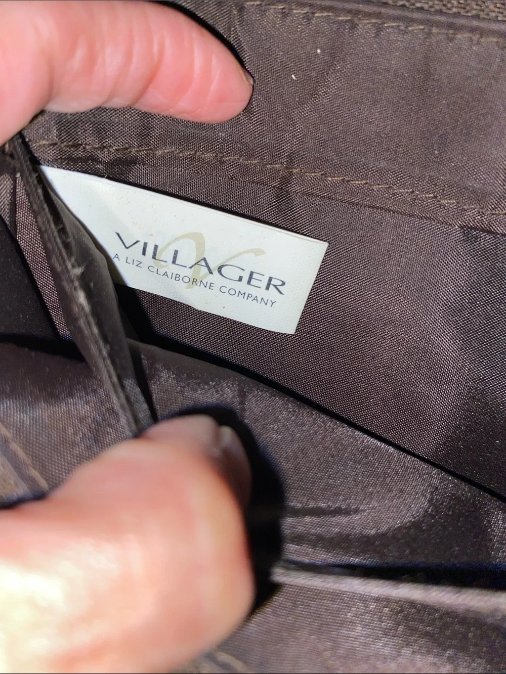 Villager Dark Brown Trifold Leather wallet