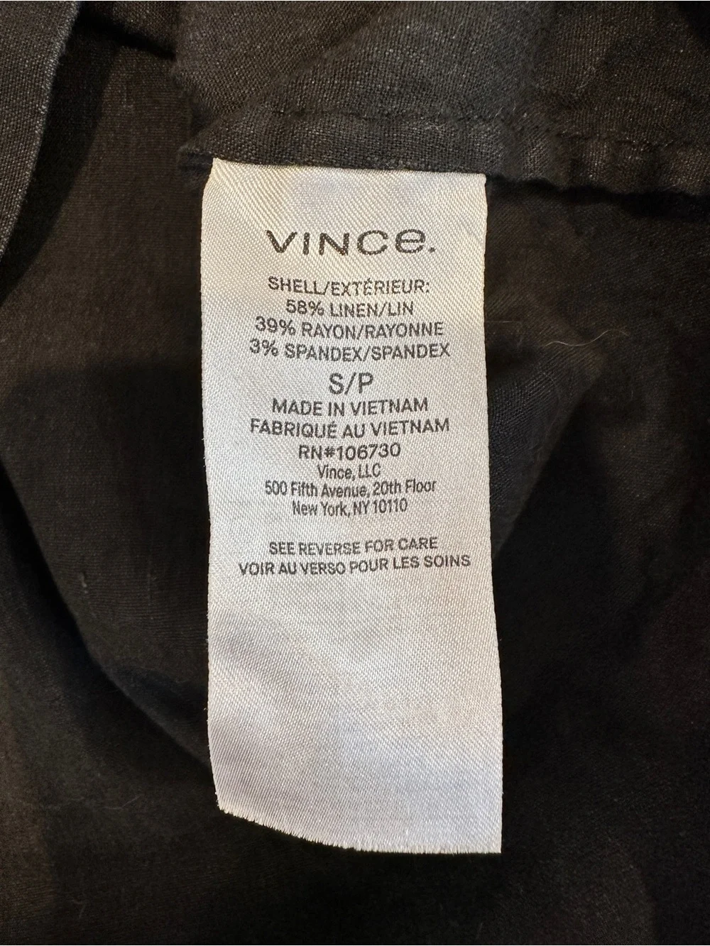 Vince black relaxed