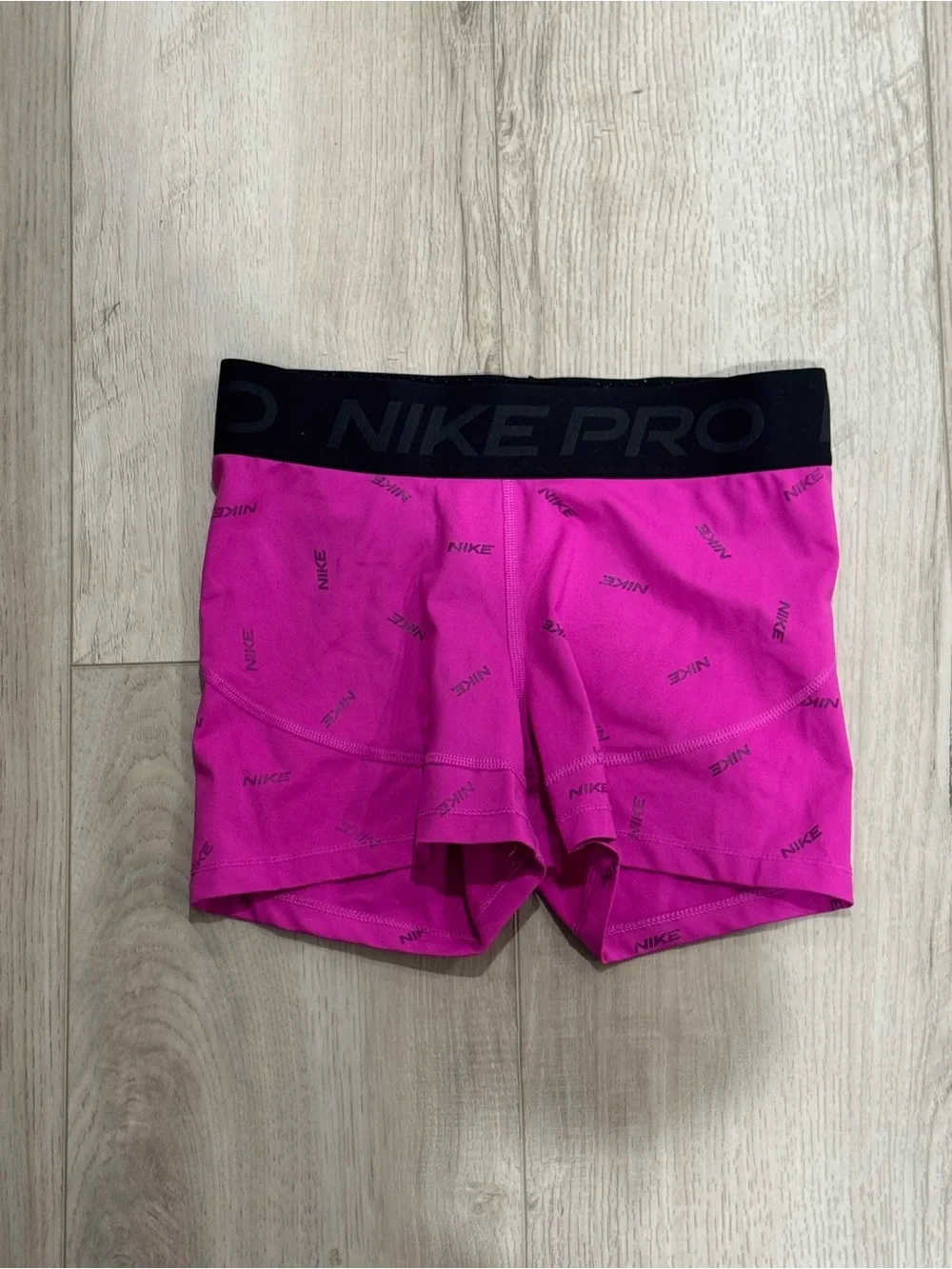 Nike Pink Dri-FIT Performance Shorts with Black Waistband