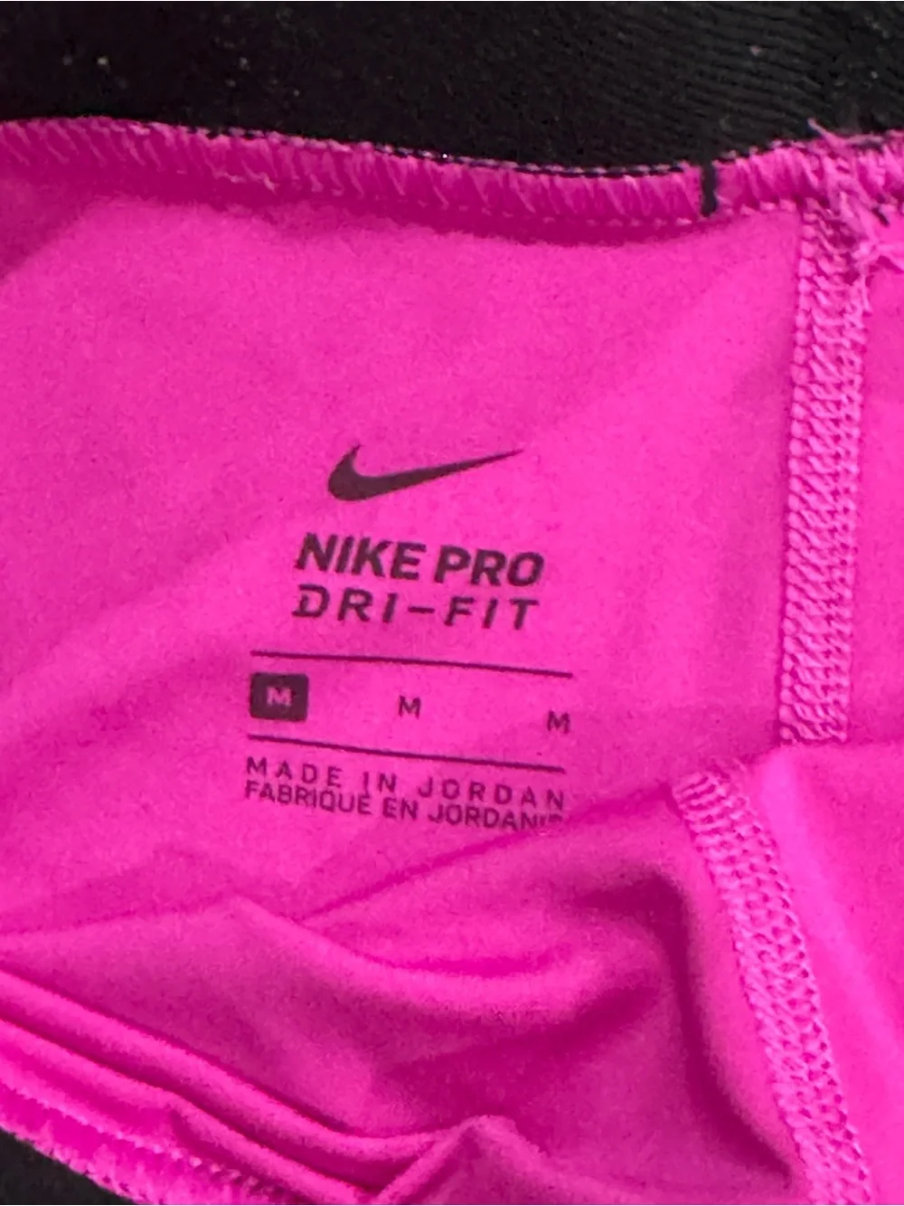 Nike Pink Dri-FIT Performance Shorts with Black Waistband