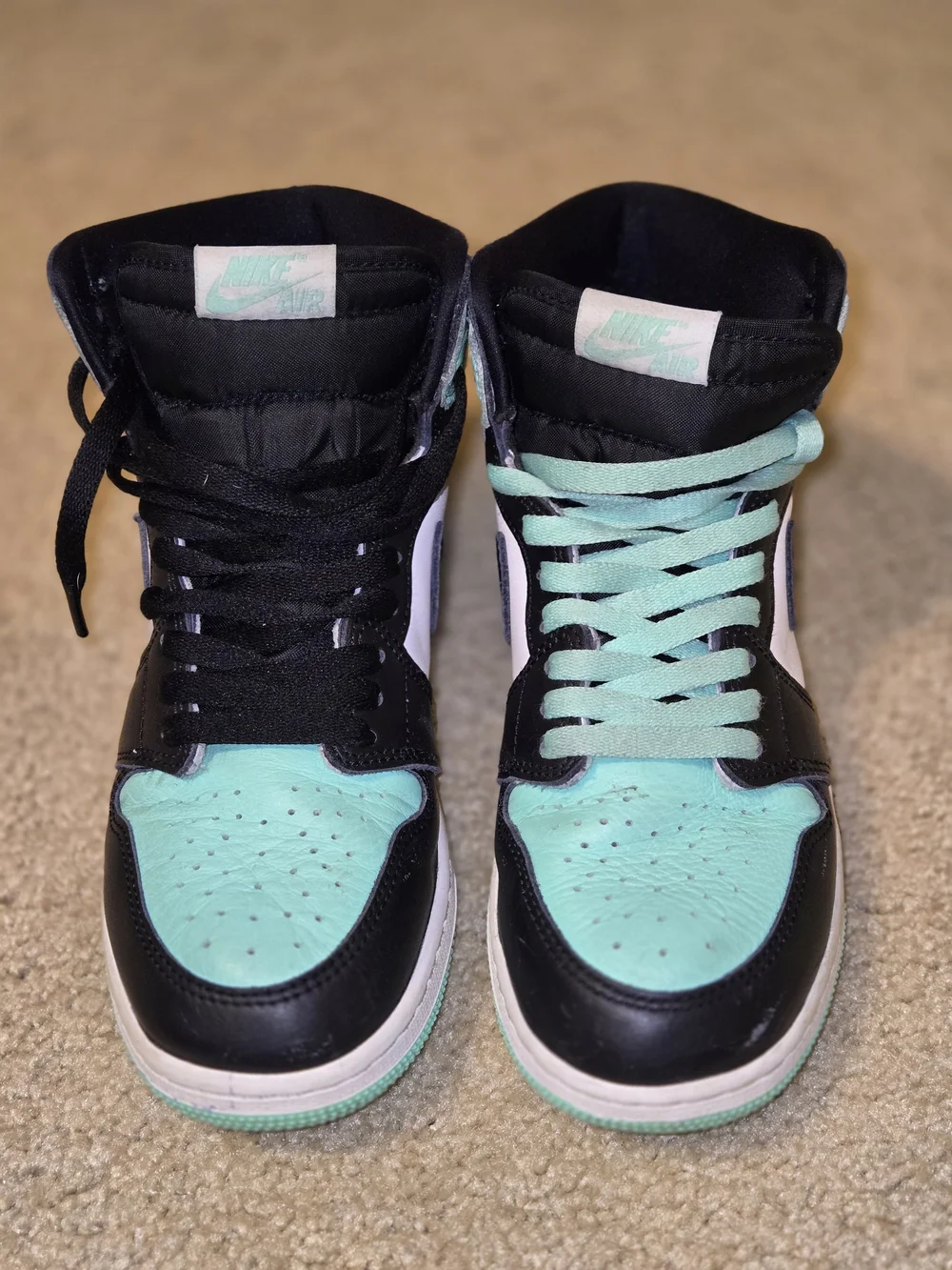 Jordan iconic swoosh overlays