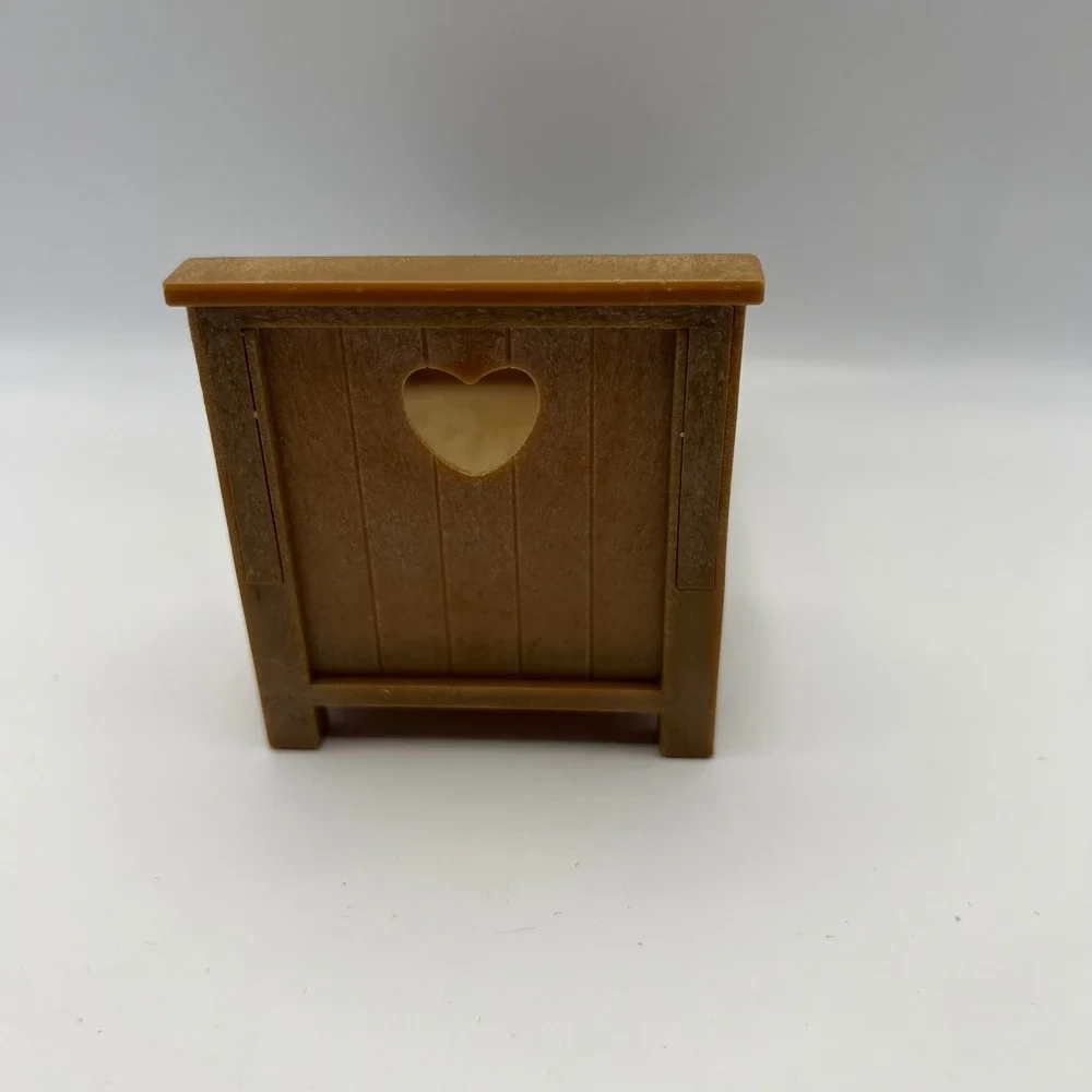 Calico Critters Woodzeez Heart Headboard Bed Replacement Piece Plastic Vtg