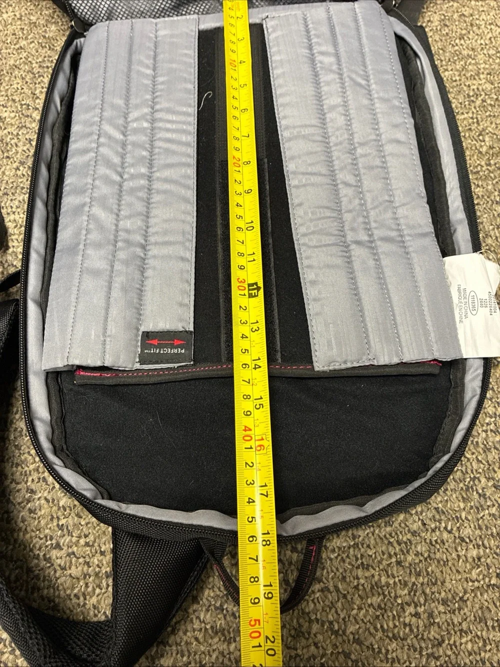 Samsonite Black Men's Laptop Backpack with Subtle Red Accents