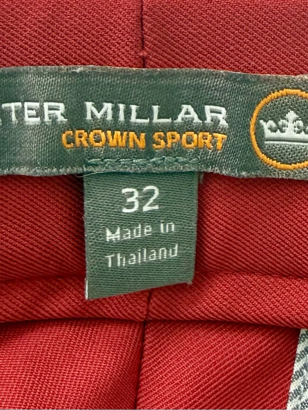 Peter Millar Red Flat Front Performance Shorts