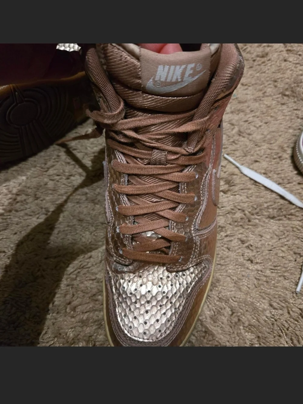 Nike shiny metallic