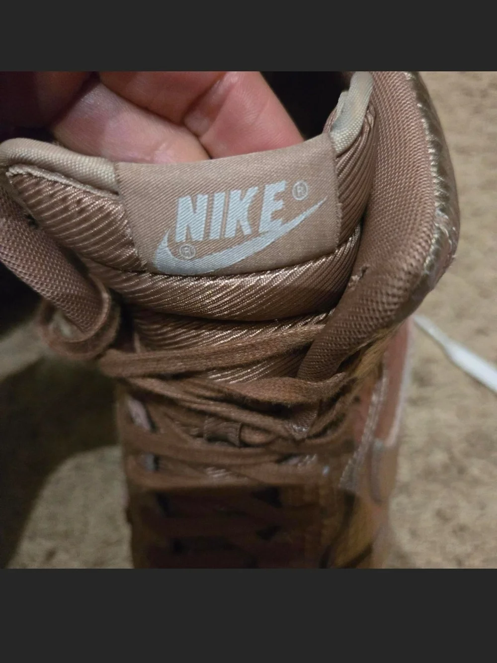 Nike shiny metallic