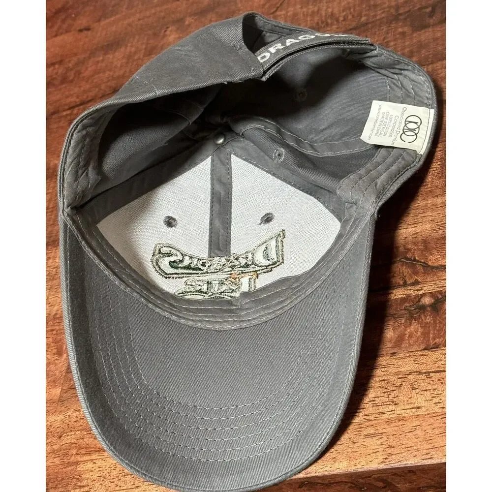 Dragons Lair Hat Grey Stitched Adjustable Baseball Cap 