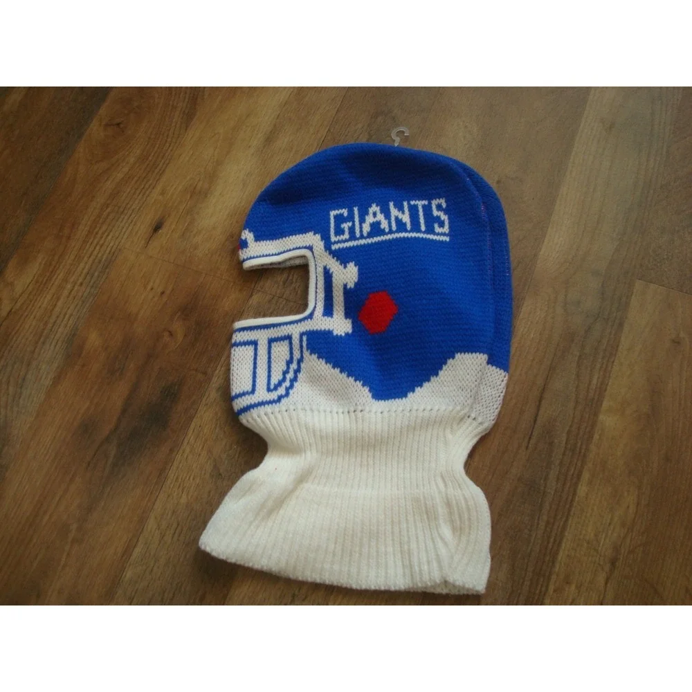 Vintage 1990 Game Face NEW YORK GIANTS   Helmet Knit Ski Mask Hat NFL USA‎ Made