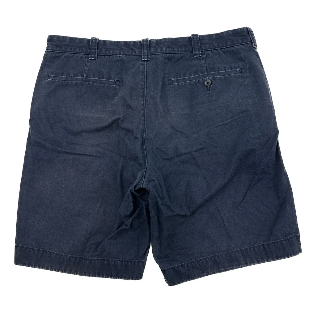 J.Crew Gramercy Chino Shorts Mens 34W Dark Navy Blue Cotton 9 Inch Inseam