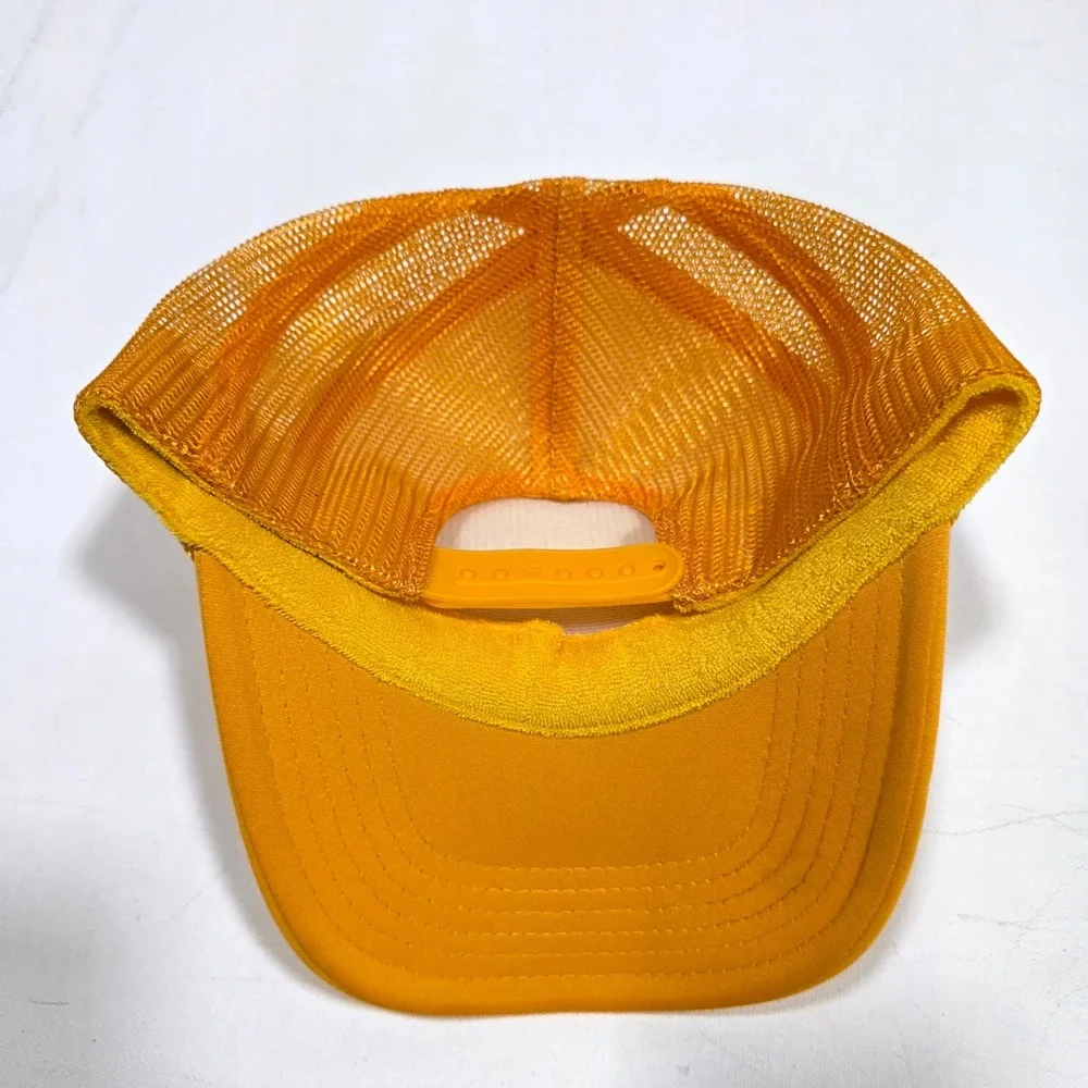 Port Sandz Trucker Hat Surfer Mustard Yellow Malibu Sunset Patch Snapback Mesh