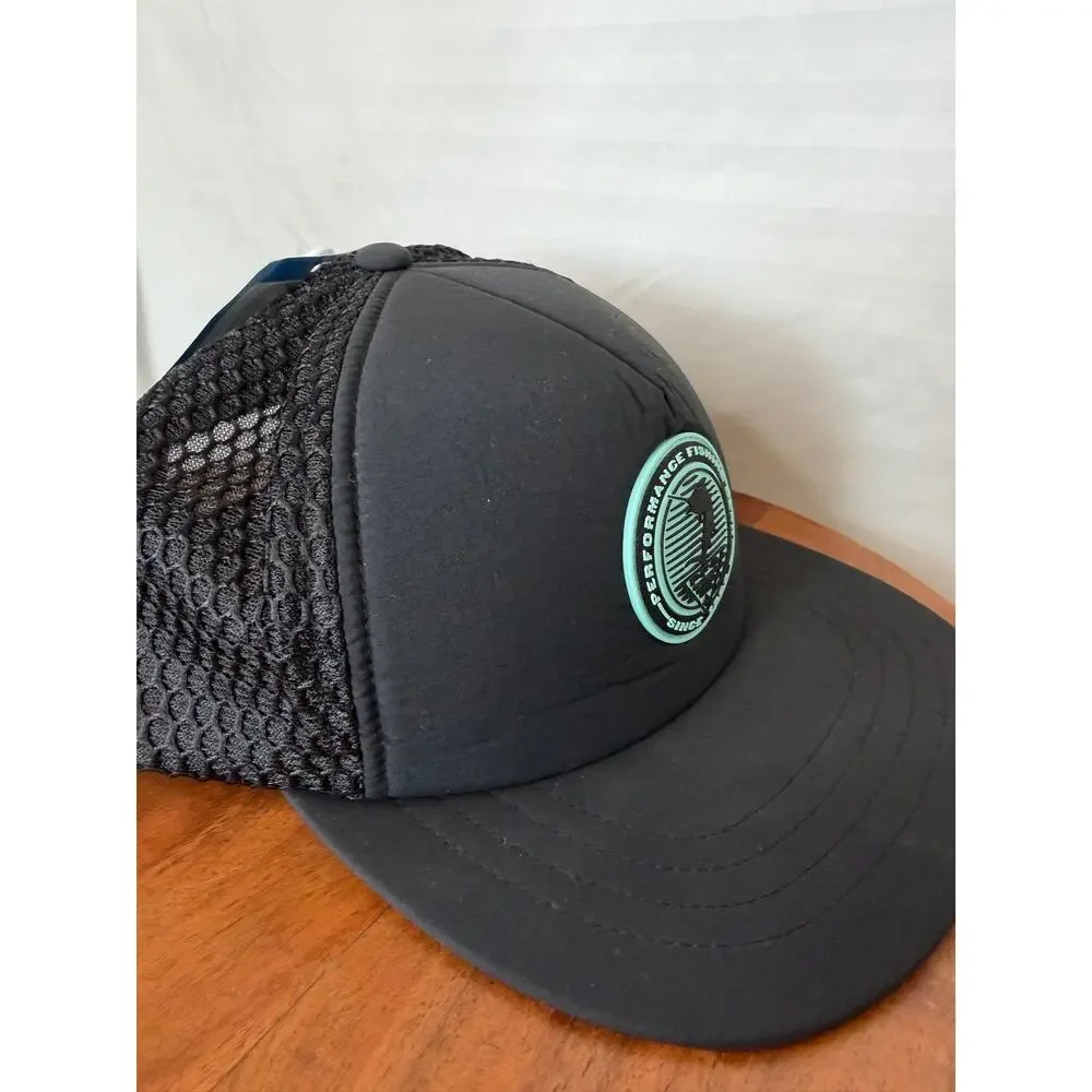 NWT Columbia PFG Performance Fishing Gear Trucker Hat Black Snapback MSRP $30