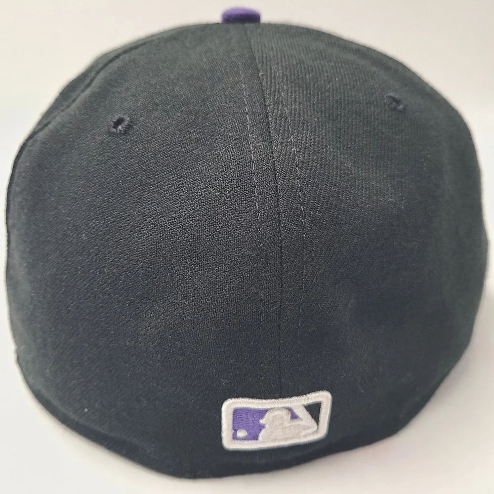 Colorado Rockies Hat Fitted 7 1/4‎ New Era 59Fifty Black Purple MLB Baseball Men