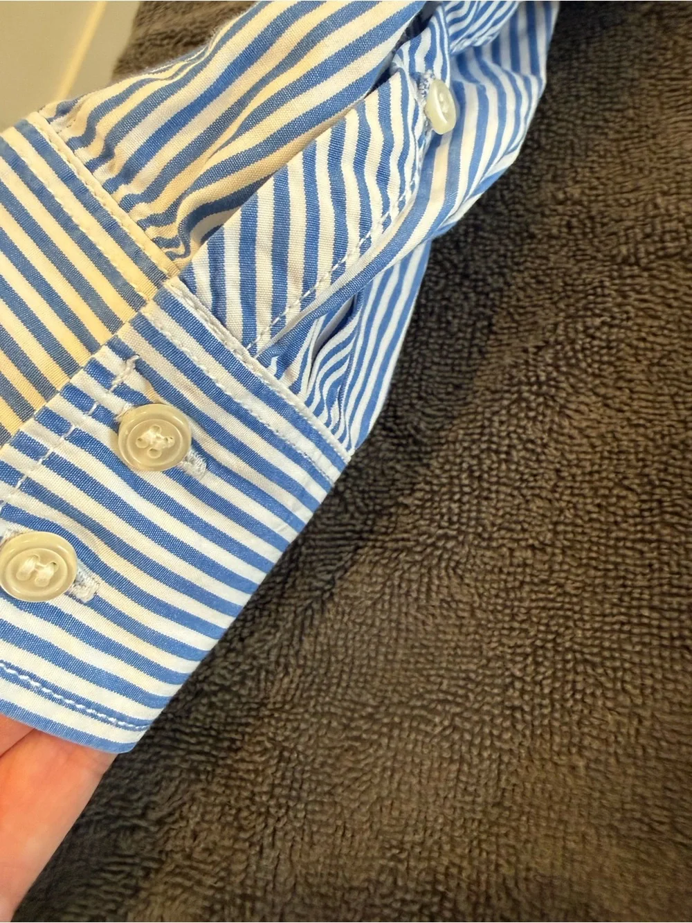 J. Crew crisp pinstripe