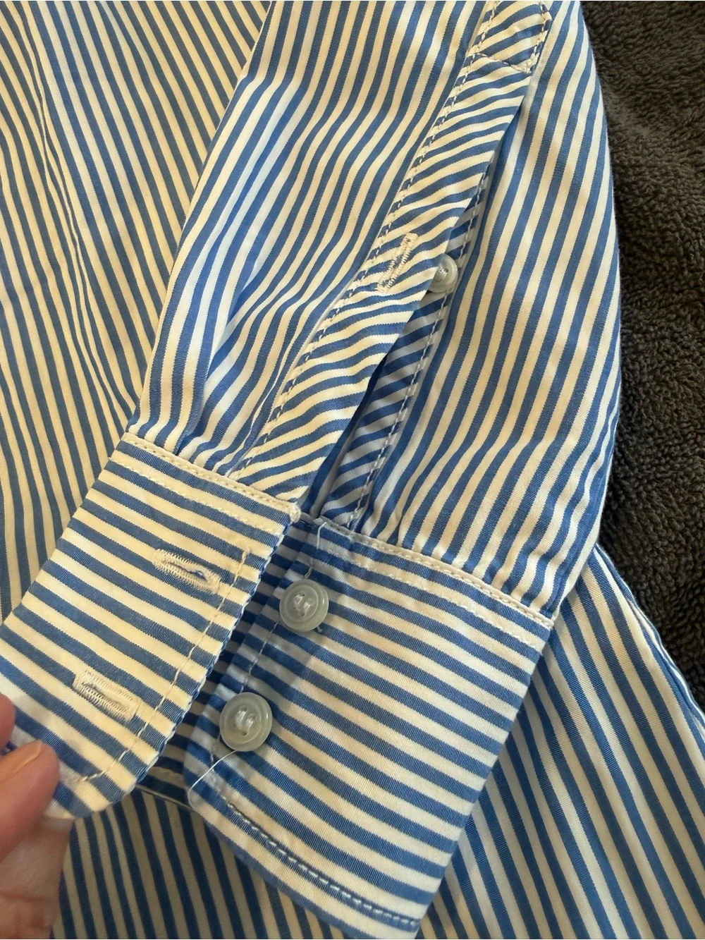 J. Crew crisp pinstripe