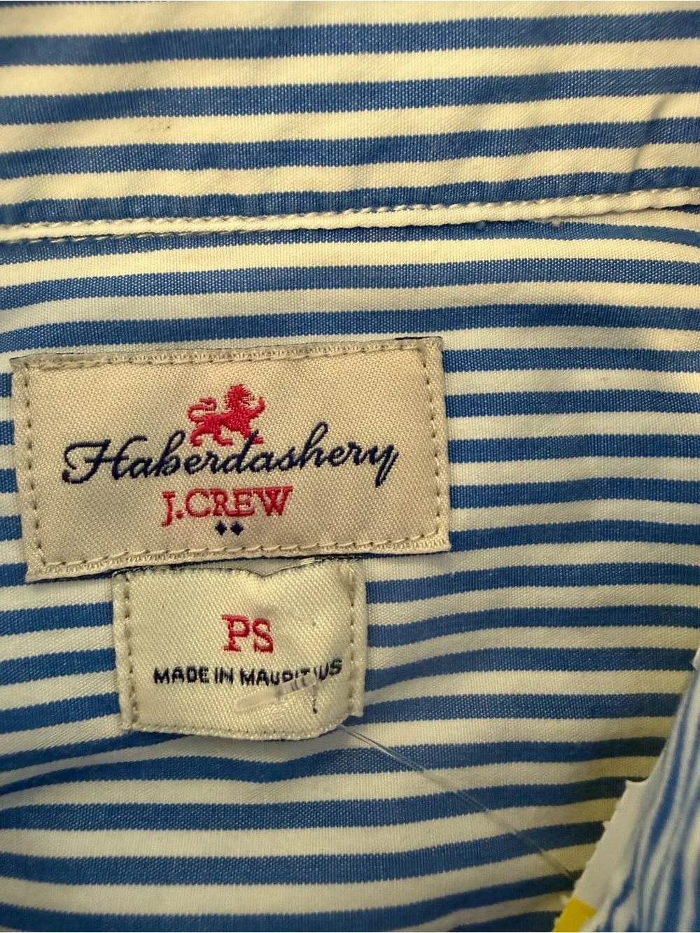 J. Crew crisp pinstripe