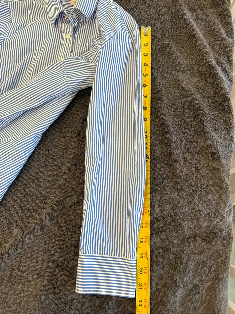 J. Crew crisp pinstripe