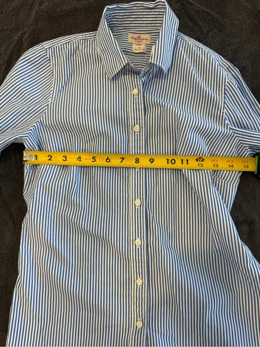 J. Crew crisp pinstripe