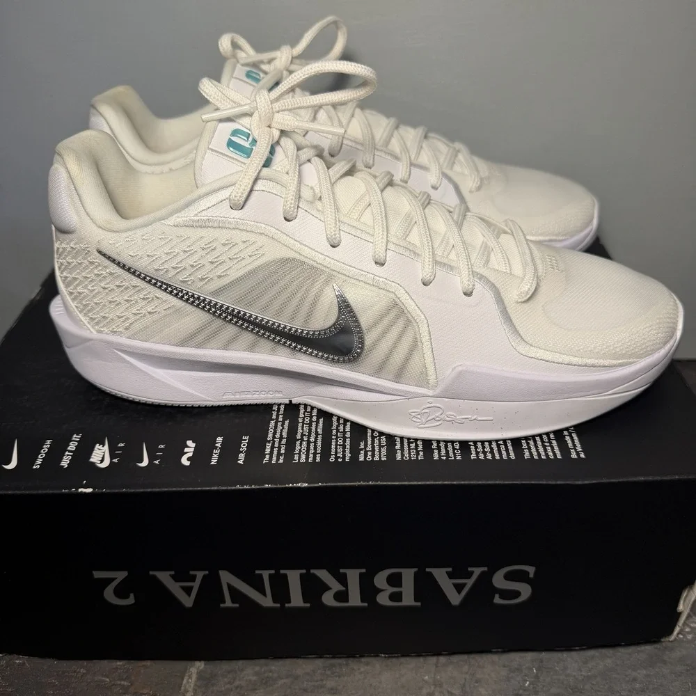 Nike Sabrina 2 White Noise Basketball FQ2174-101 Women's Size 10.5