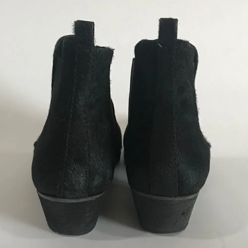 Vince Camuto Black Pony Ankle Booties