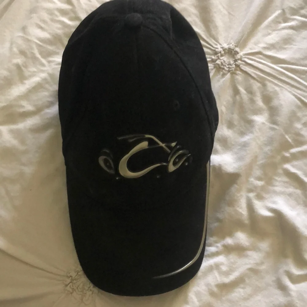 OCC Black, orange county choppers hat As seen in PacSun