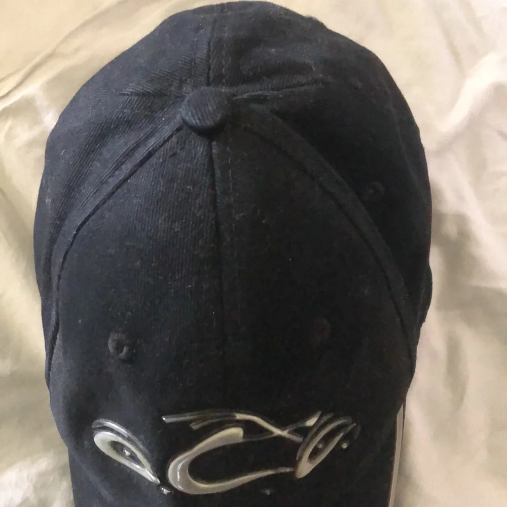 OCC Black, orange county choppers hat As seen in PacSun