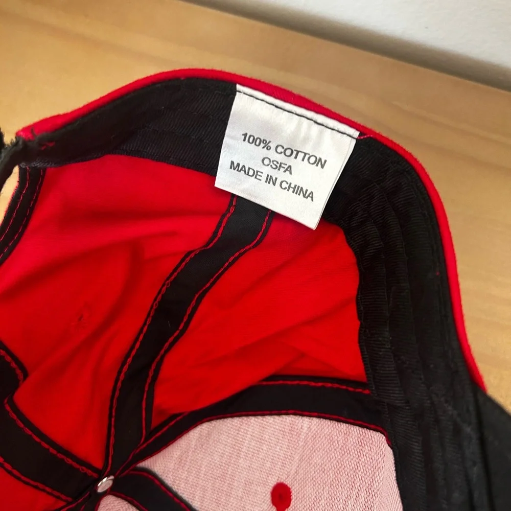 Jim Beam Style Master Racing Red Cap Hat Robby Gordon NASCAR 7