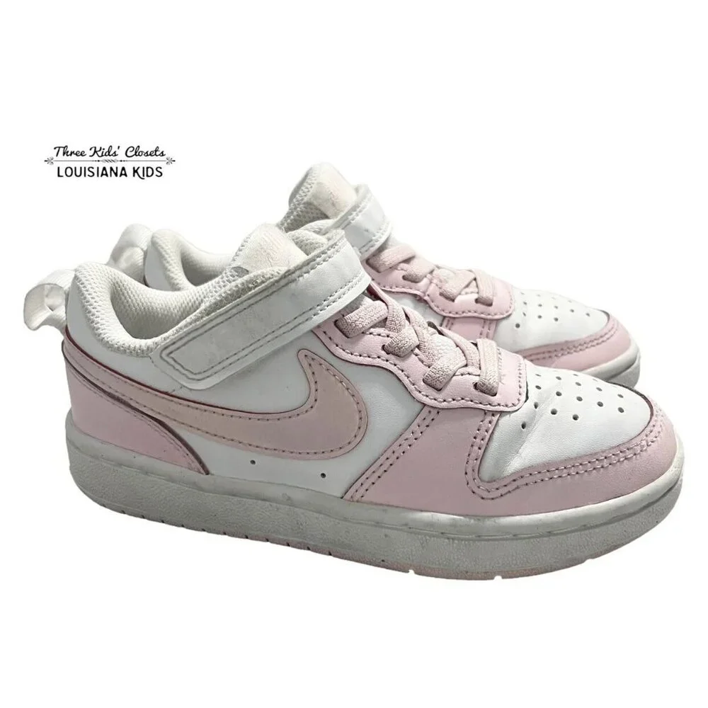 Nike Sz 12 Pink Court Borough Low 2 Sneakers