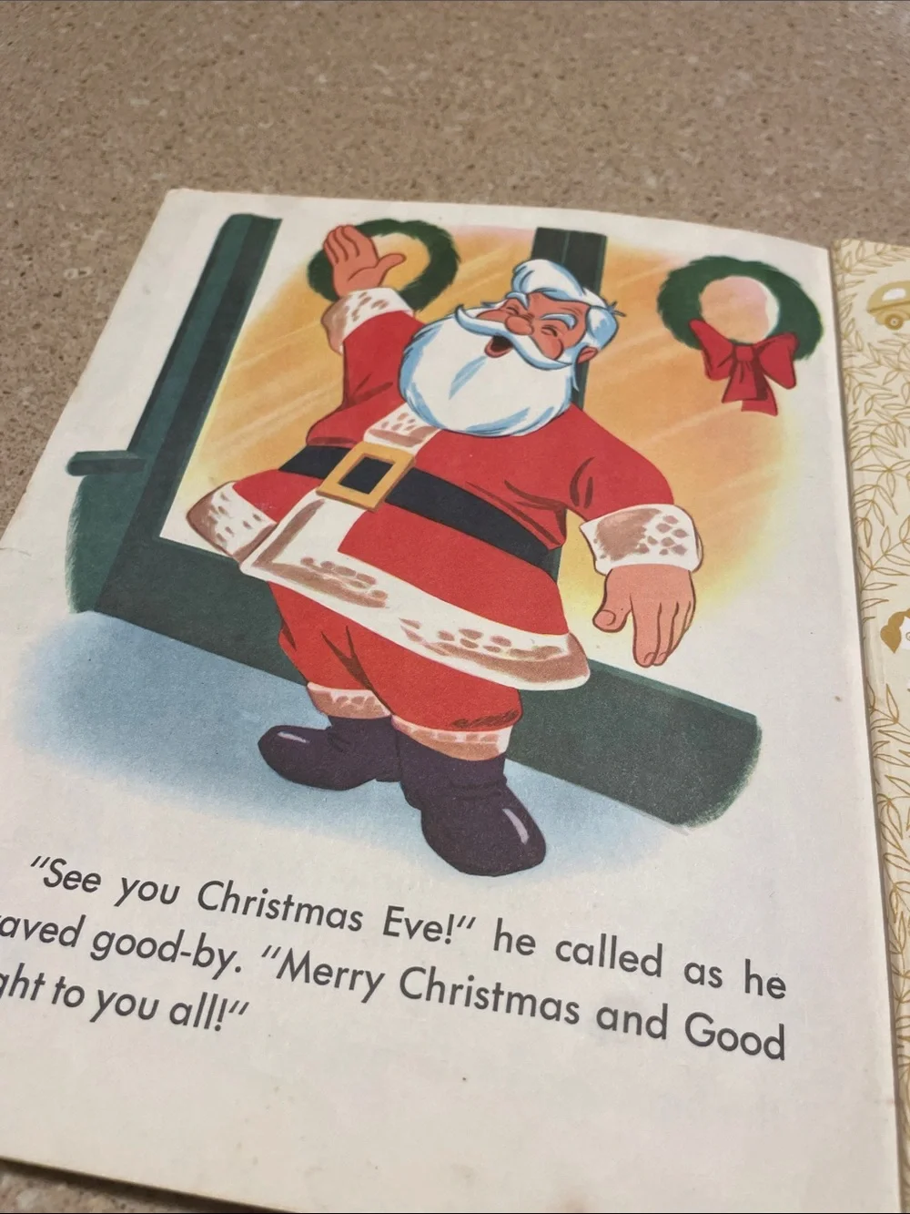Little Golden Book disney cheerful red