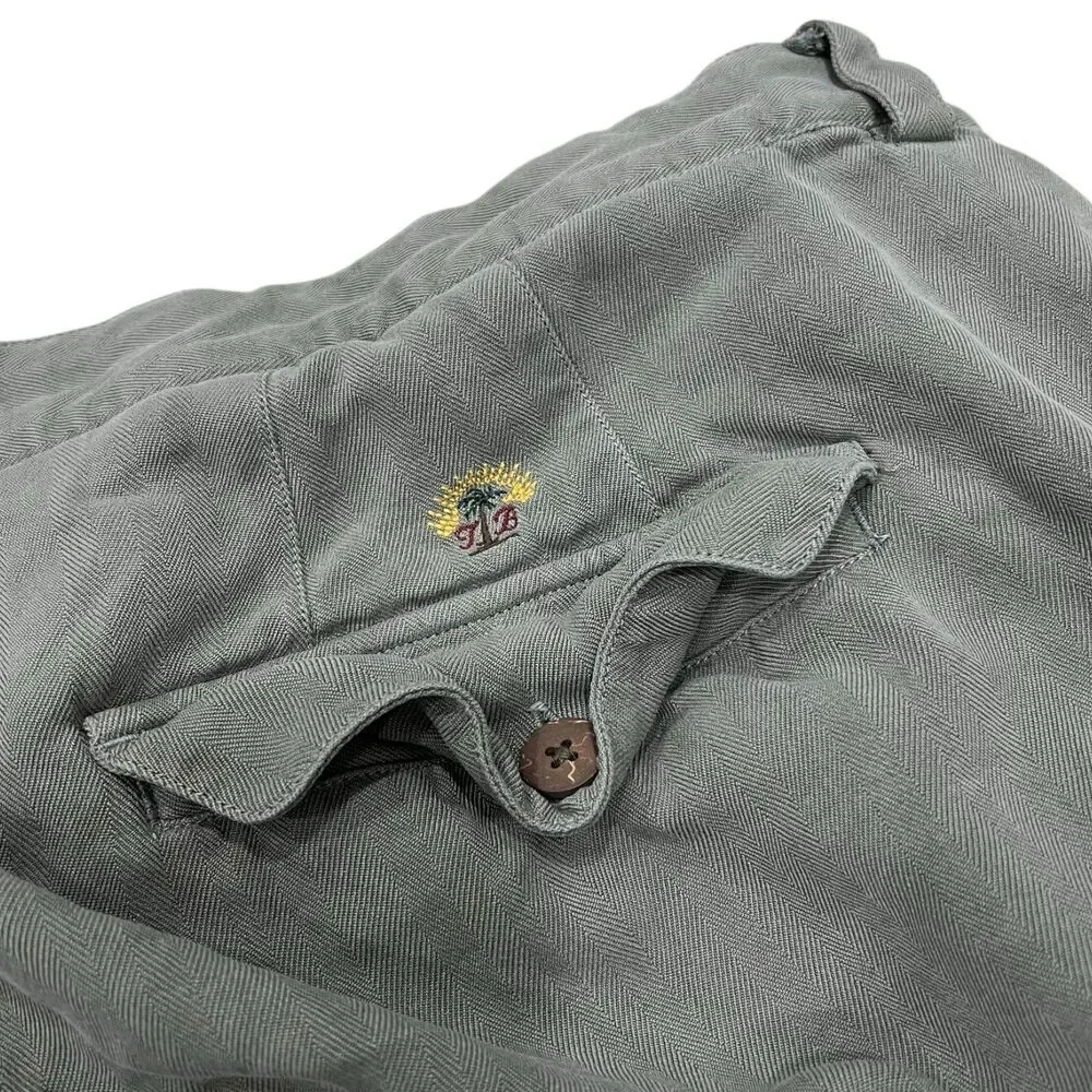 Tommy Bahama Gray 100% Silk Pleated Shorts 42
