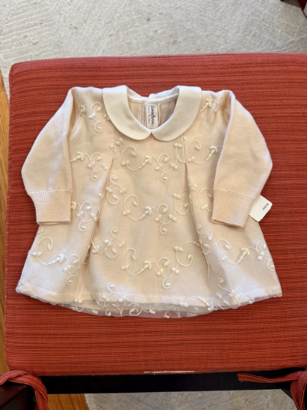 Neiman Marcus Embroidered Baby Dress Made in ITALY
