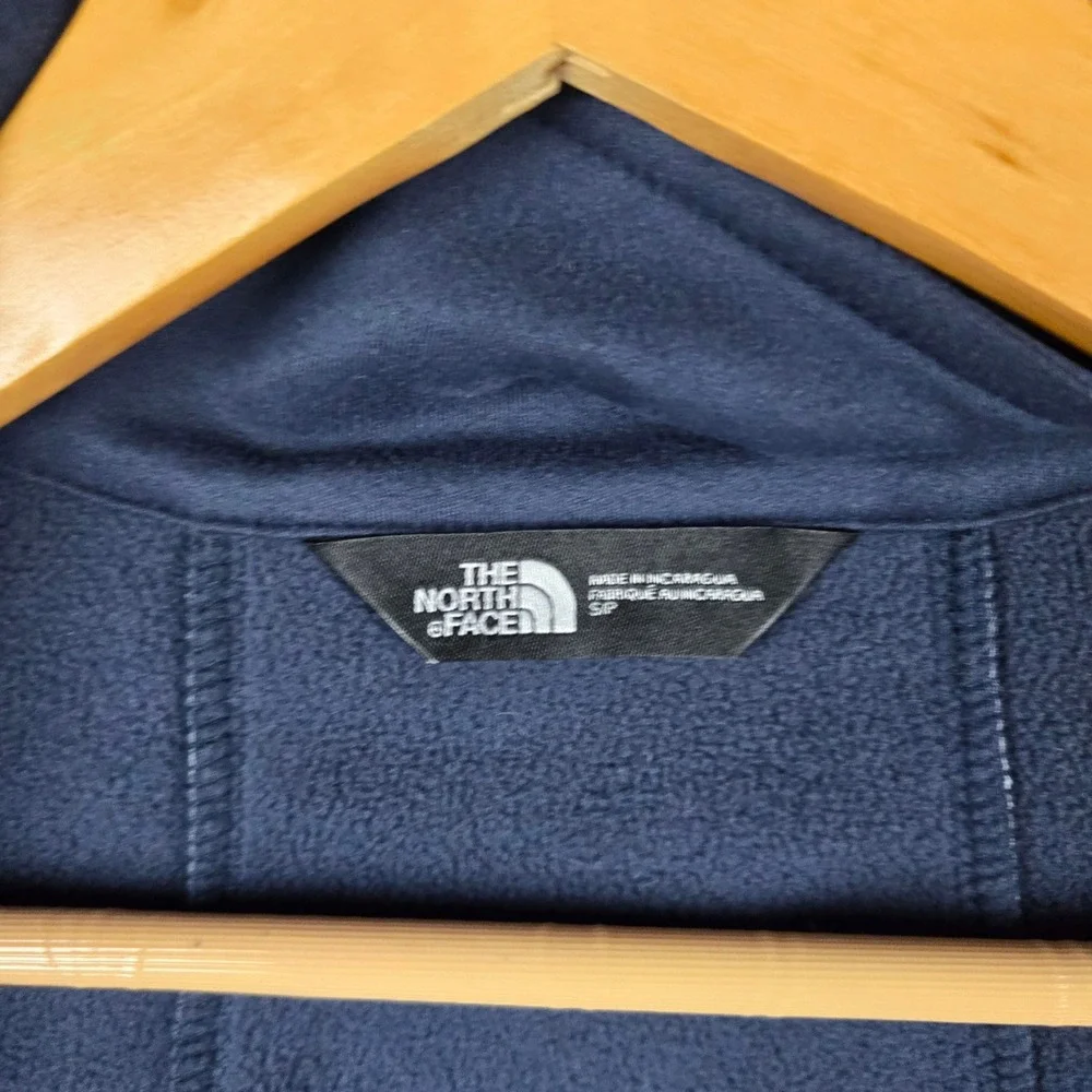 The North Face WindWall Jacket Mens Small Navy Blue Softshell Full Zip Logo