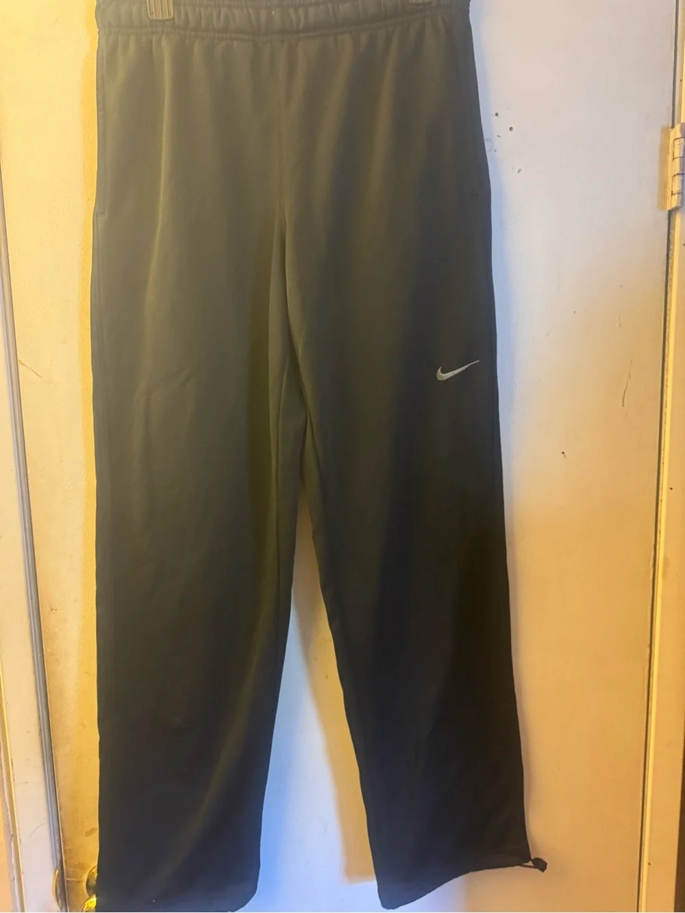 Nike Black Therma-FIT Pants with Gray Waistband