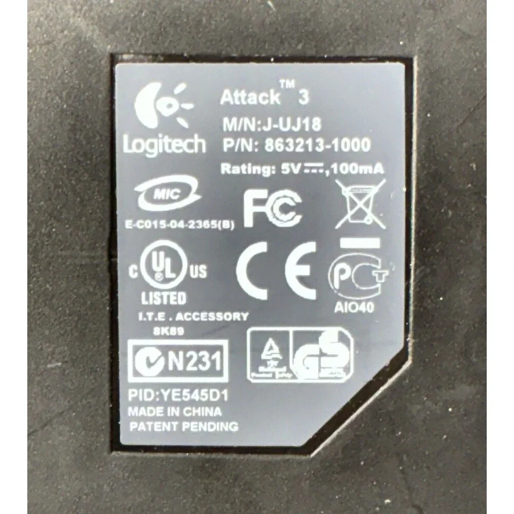 Logitech attack usb