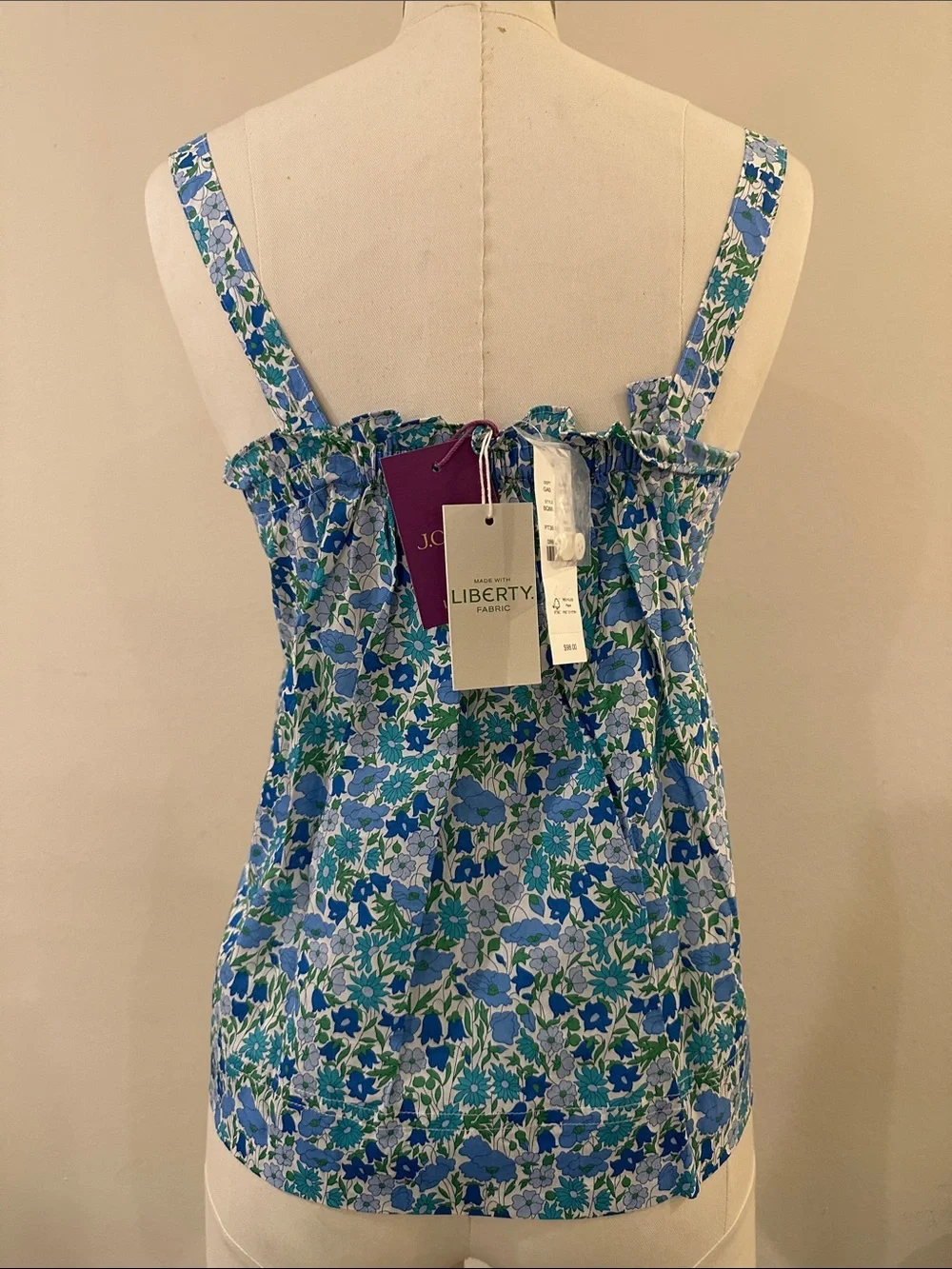 J. Crew easy sleeveless blue