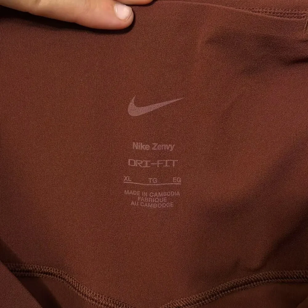 Nike Zenvy Legging NWT Women's Sz XL Rust Training InfinaSoft Dri-Fit Fitness