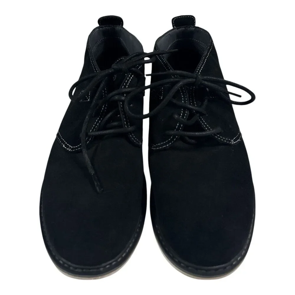 Skechers Women’s Black Suede Lace Up Chukka Ankle Boots Comfort Shoes Size 9.5