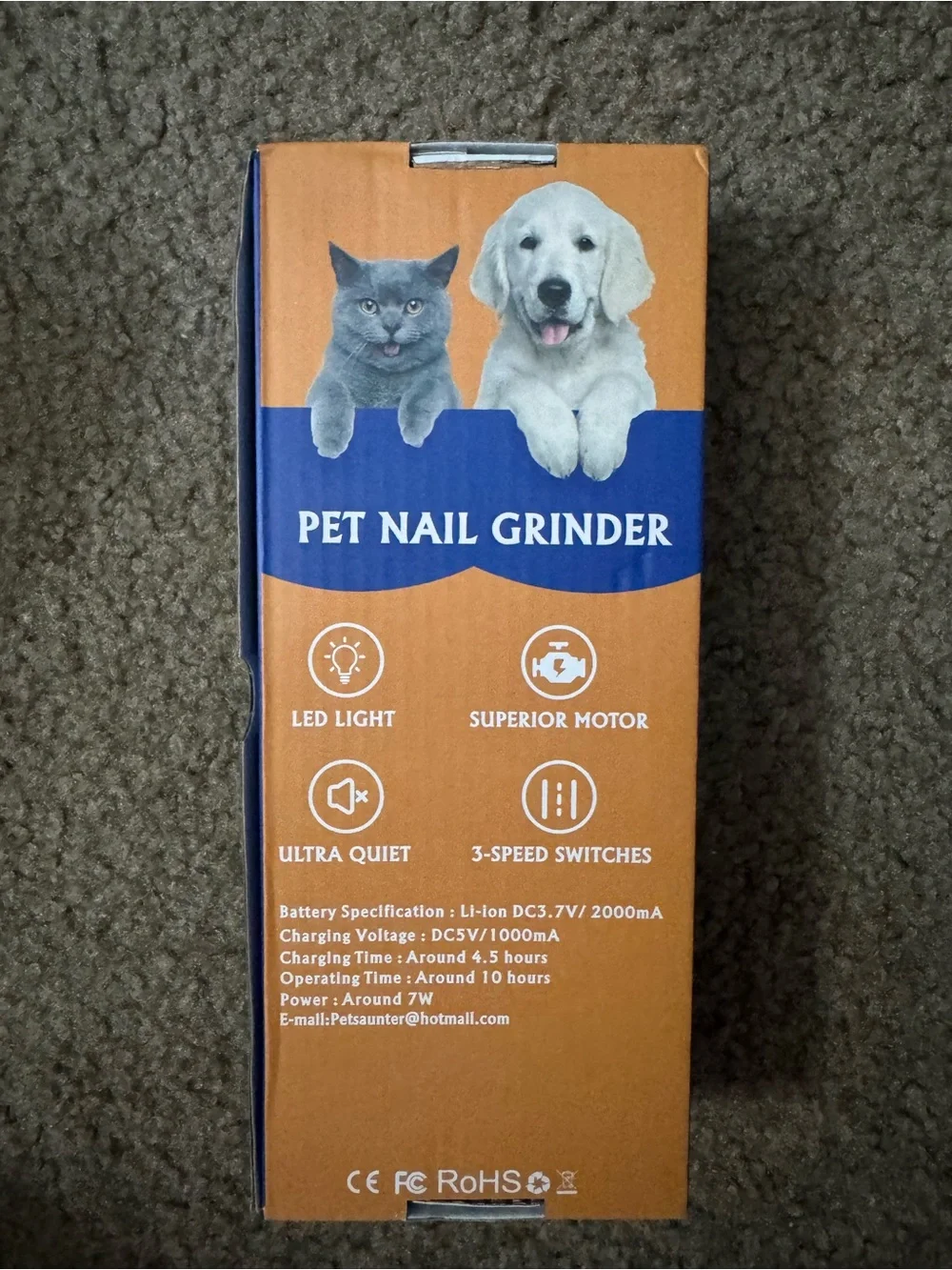 Professional Pet Nail Grinder - Dremel Electric Trimmer